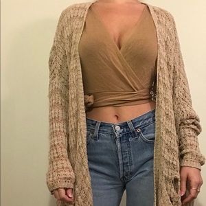 Free people loosely knitted cardigan